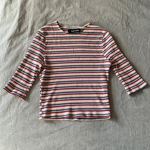 Reformation Striped Crop Top